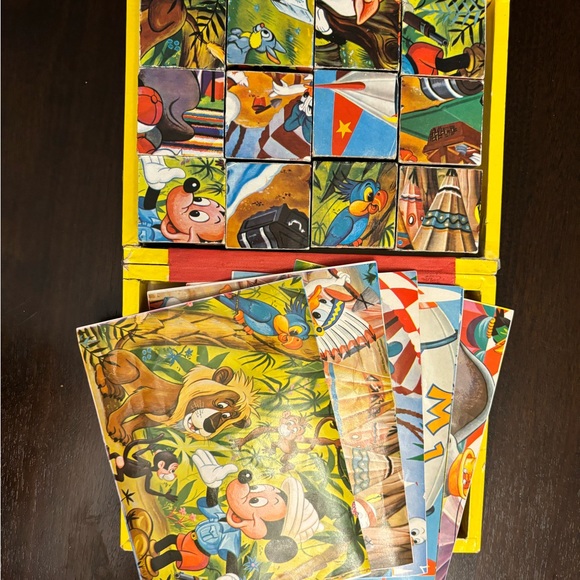 Vintage Walt Disney Picture Cube Toy Set - Picture 2 of 9